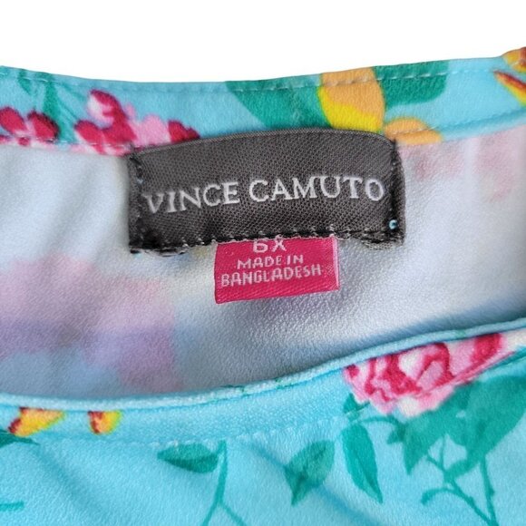 Vince Camuto Girls Floral Romper Little Girls Size 6X - Picture 6 of 8